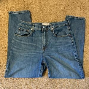 Everlane High Waist Straight Jeans